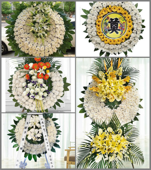福建漳州平和县秀峰乡三联村花圈速递